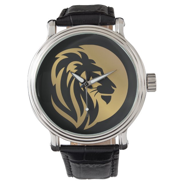 Montre Logo Lion Or Simple (devant)