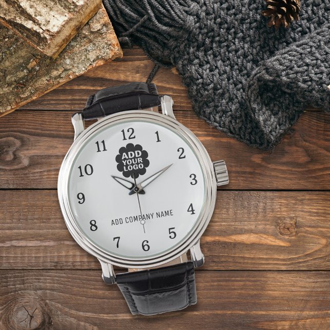 Montre Logo personnalisé Nom de l'entreprise Promotions (Créateur téléchargé)