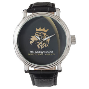 Montre Logo Professionnel Élégant Lion
