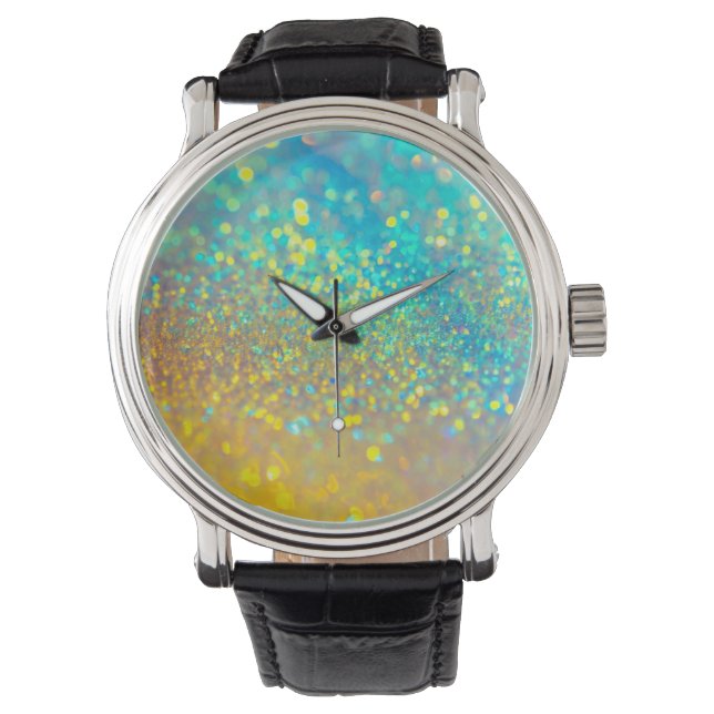 Montre L'Opale holographique brillante (devant)