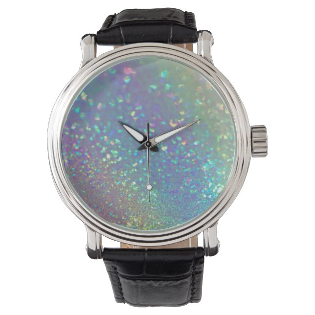 Montre L'Opale holographique brillante (devant)