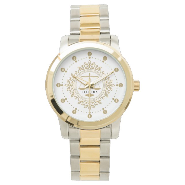 Montre L'or de luxe scandales de justice (devant)