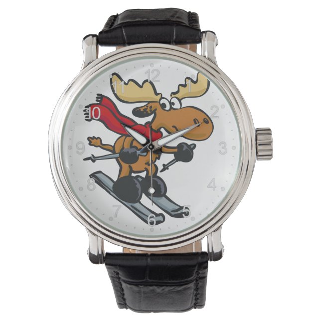 Montre L'orignal patine en hiver | choisir la couleur arr (devant)