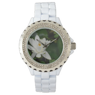 Montre Lotus blanc