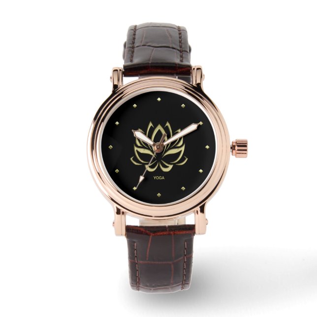Montre Lotus d'or (Recto)