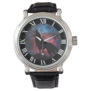 Montre Loup hurlant dans la galaxie