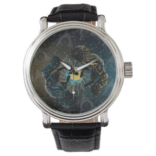 Montre Loups vikings soleil lune mythologie nordique