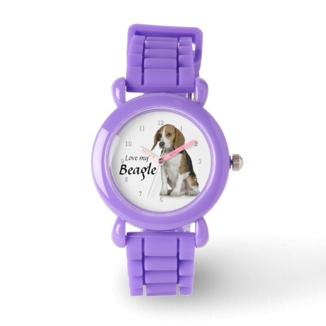Montre Love My Beagle Watch (Recto)