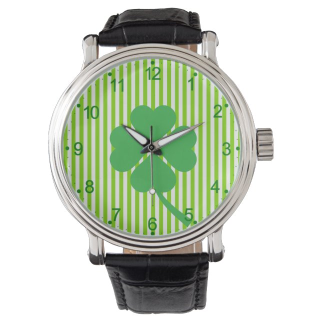 Montre Lucky Four Leaf Shamrock Design-87906 (devant)
