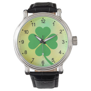 Montre Lucky Four Leaf Shamrock Design-87906