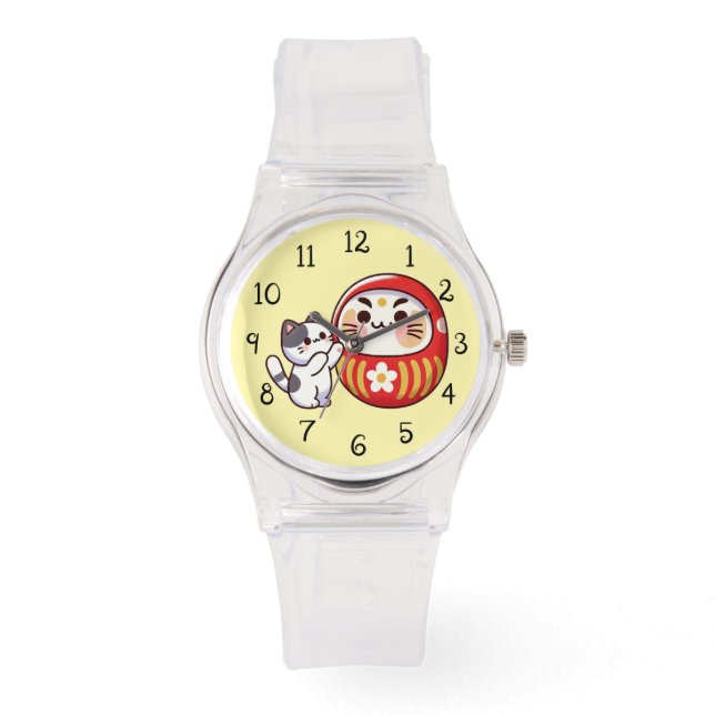 Montre Lucky Paws & Daruma (Recto)