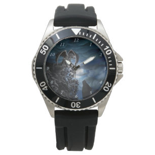 Montre Lune de loup - Loup avec Golem