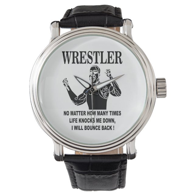Montre Lutte Inspirationnelle contre le lutteur (devant)
