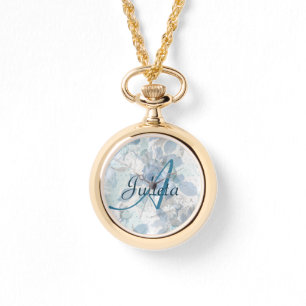 Montre Luxe Rose bleue Monogram