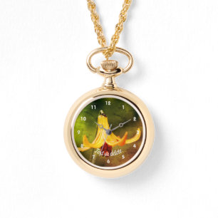 Montre Lys de Canada sauvage avec insectes Abstrait Perso
