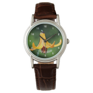 Montre Lys de Canada sauvage avec insectes personnalisés