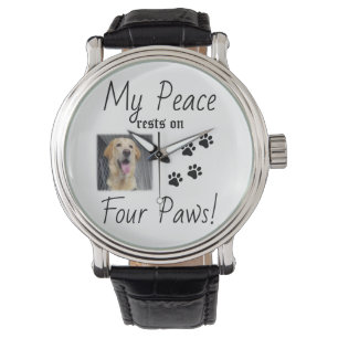 Montre Ma paix repose sur quatre pattes - Citation de l'a