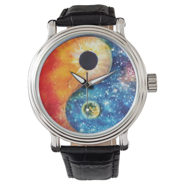 Montre machine à remonter le temps du yin-yang (devant)
