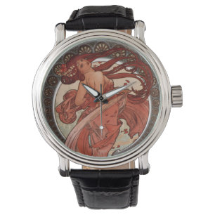 Montre Madame de Nouveau d'art d'Alphonse Mucha