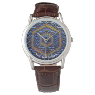 Montre Magène métallique orné David