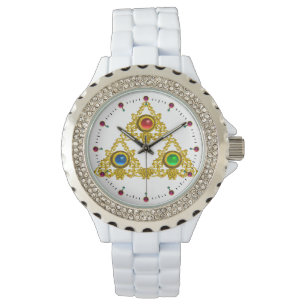 MONTRE MAGIQUE ELFIC TALISMAN /GOLD TRIANGLE AVEC GEMSTON