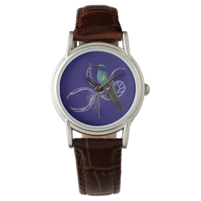Montre Magnifique colibri - personnalisez en ajoutant un  (devant)