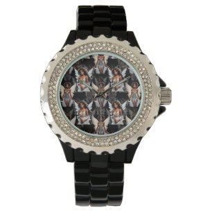 Montre Magnifique motif de design d'anges fille noire -So