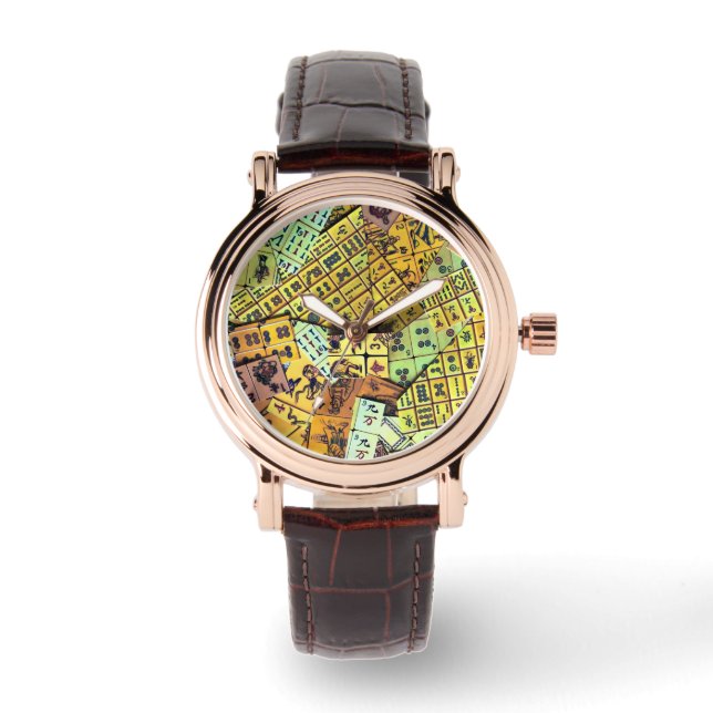 Montre Mah Jongg Vintage Tiles Watch (Recto)