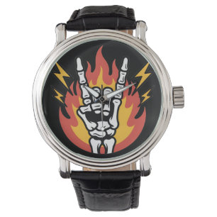 Montre Main de squelette Rock and Roll : Signe de Classic