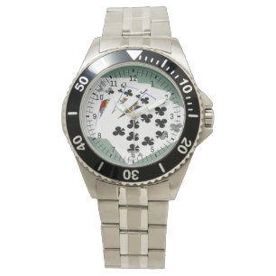 Montre Mains de poker - Brosse royale - Costume de clubs