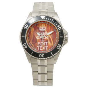 Montre Maintenez le calme sur la balise de dimensionnemen