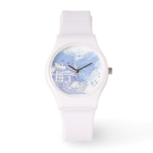 Montre maison : aspiration d'aquarelle