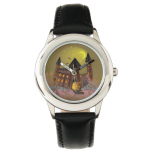Montre Maison de sorcière éffrayante Halloween et château