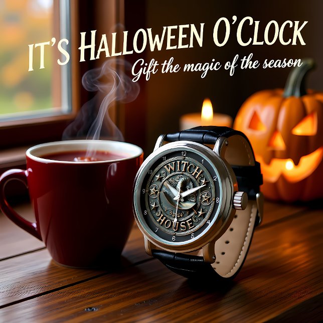 Montre Maison de sorcières Halloween Éffrayant (Créateur téléchargé)