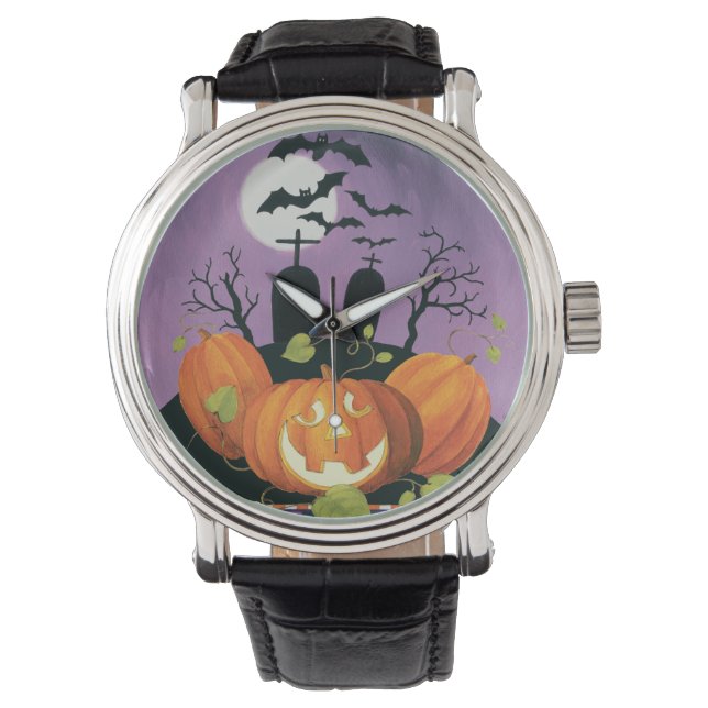 Montre Maison hantée d'Halloween éffrayant (devant)