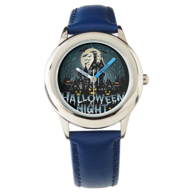 Montre Maison hantée, Soirée d'Halloween effrayante (devant)