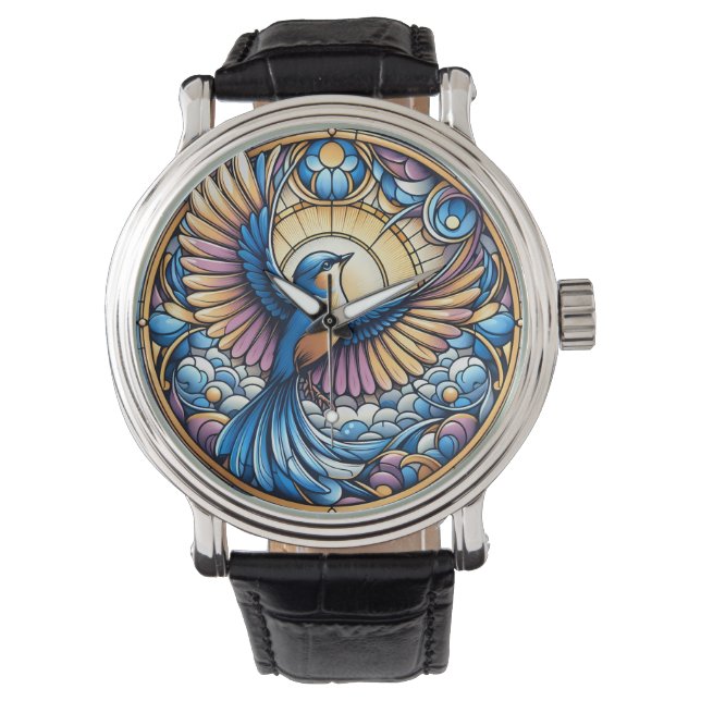 Montre Majestic Bluebird Under the Golden Sun (devant)