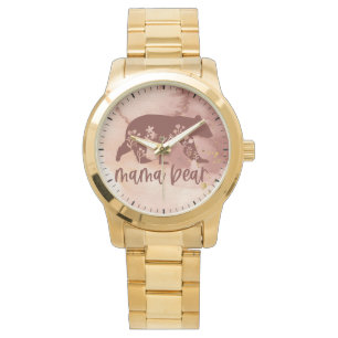 Montre Mama Bear with Flowers Fête des mères