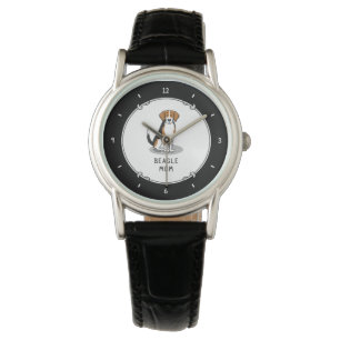 Montre Maman beagle (tri couleur 3) Mignonne de chien Mèr