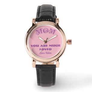 Montre Maman Nom Personnalisé Mignonne Cadeau Pour Mère
