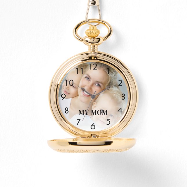 Montre Maman photo personnalisée (Recto)