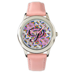Montre Mandala de la fierté arc-en-ciel - Géométrique vib