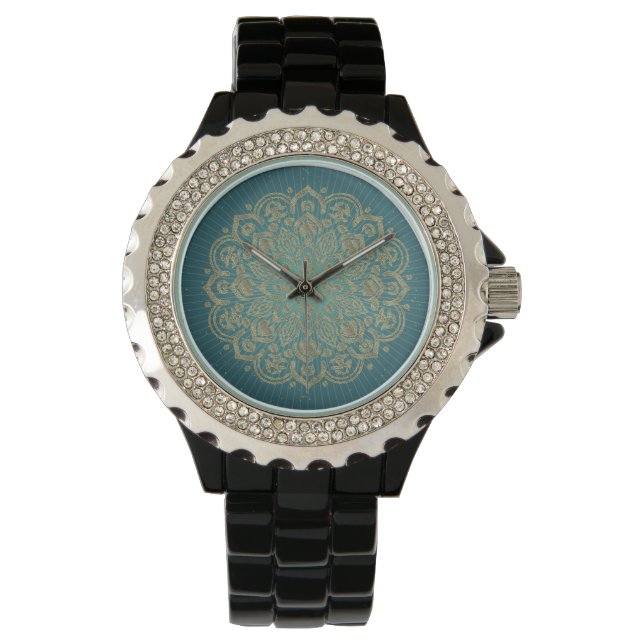 Montre MANDALA Golden Rosette - Wrist Watch (devant)