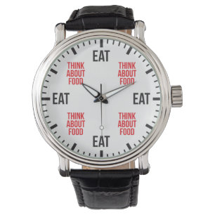 Montre Mangez et pensez à la nourriture - Amusante nouvea