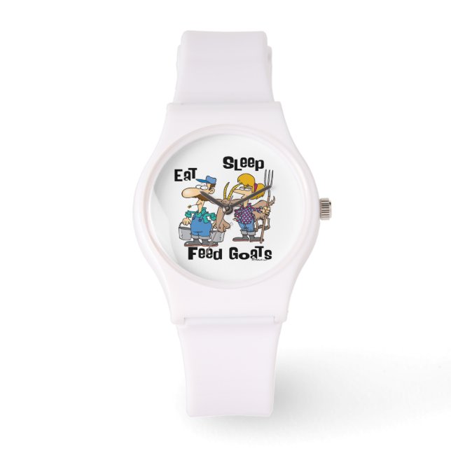 Montre Mangez les chèvres d'alimentation du sommeil (Recto)