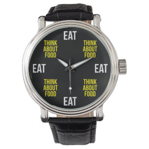 Montre Mangez, pensez à la nourriture - nouveauté drôl