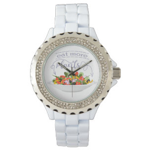 Montre Mangez plus de plantes frais motivation salade let