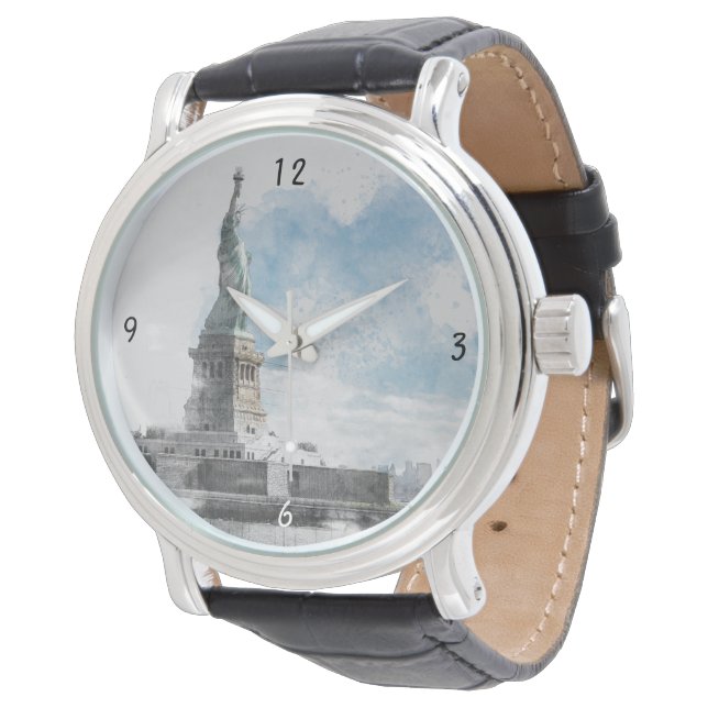 Montre Manhattan Nyc Liberty Statue (Incliné)