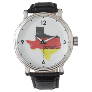 Montre Manifestation du drapeau allemand du Texas en détr