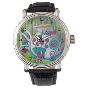 Montre Manoir magique de poissons dans la forêt